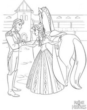 coloriage Hans et anna